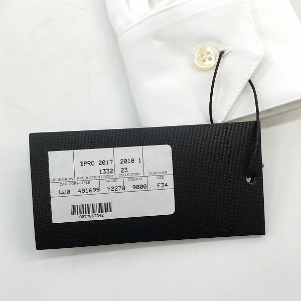 実際に弊社で買取させて頂いたSAINT LAURENT/サンローラン コットン 長袖シャツ 481699 Y227W/F34の画像 5枚目