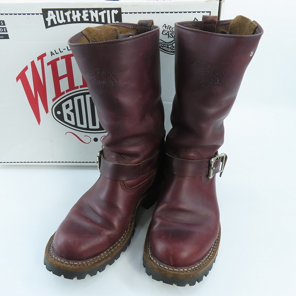 実際に弊社で買取させて頂いたWHITE'S BOOTS/ホワイツブーツ エンジニアブーツ BURGANDY MB9165-V 7E