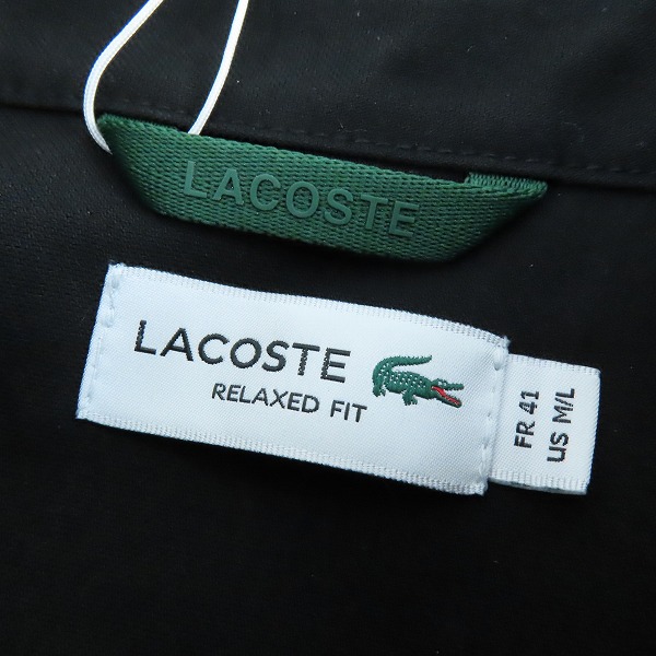 実際に弊社で買取させて頂いた【未使用】LACOSTE/ラコステ 防風撥水シャツジャケット CH006J/41の画像 2枚目