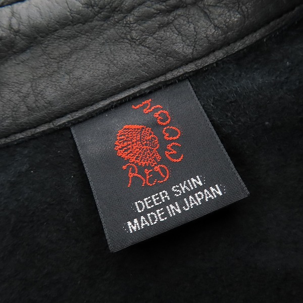 実際に弊社で買取させて頂いたRED MOON/レッドムーン コンチョ付き 鹿革 レザージャケット/シャツジャケット /Sの画像 2枚目