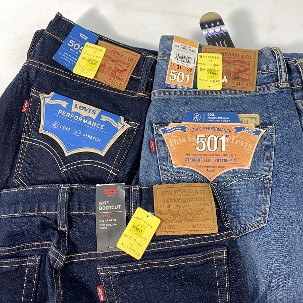 実際に弊社で買取させて頂いた【おまとめ/未使用】LEVIS/リーバイス 501/505/517 デニムパンツの画像 2枚目