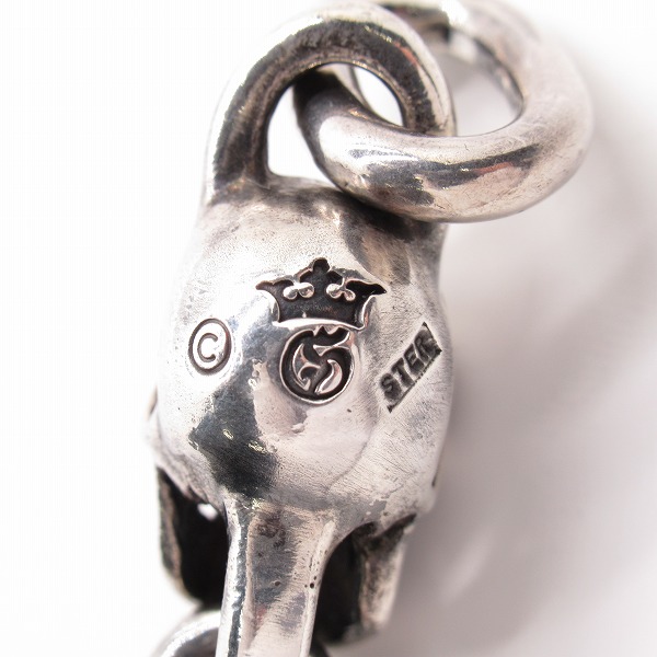 実際に弊社で買取させて頂いたGabor/ガボール スカル w/スカルプデットオーバル ペンダントの画像 7枚目