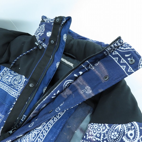 実際に弊社で買取させて頂いたNEIGHBORHOOD/ネイバーフッド 21AW BANDANA CHOPPED DOWN/E-JKT バンダナ ダウン ジャケット 212TSNH-JKM11/Lの画像 2枚目