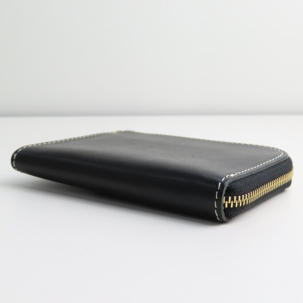 実際に弊社で買取させて頂いた土屋鞄製造所/ツチヤカバン L字ファスナー レザー ウォレット/財布/コインケース/小銭入れ ブラックの画像 2枚目