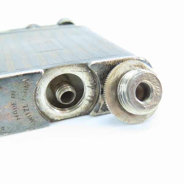 実際に弊社で買取させて頂いた【ジャンク】dunhill/ダンヒル UNIQUE/ユニーク  made in switzerland/スイス製 PAT143752 ヴィンテージ オイルライター の画像 5枚目