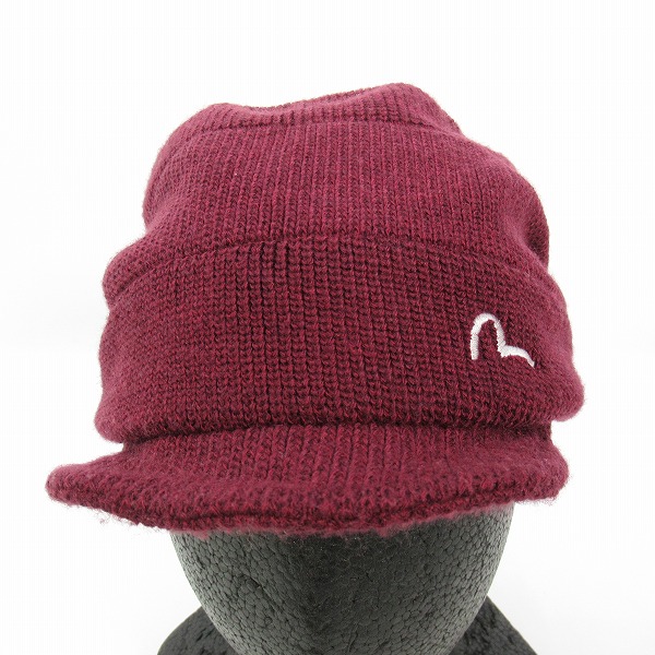 実際に弊社で買取させて頂いたEVISU/エヴィス ニットキャップ/帽子/日本製の画像 1枚目