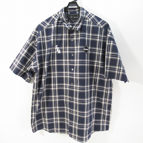 実際に弊社で買取させて頂いたF.C.Real Bristol×WIND AND SEA/ウィンダンシー BRISTOL SEA S/S BAGGY SHIRT/バギーシャツ FCRB-220153/XL