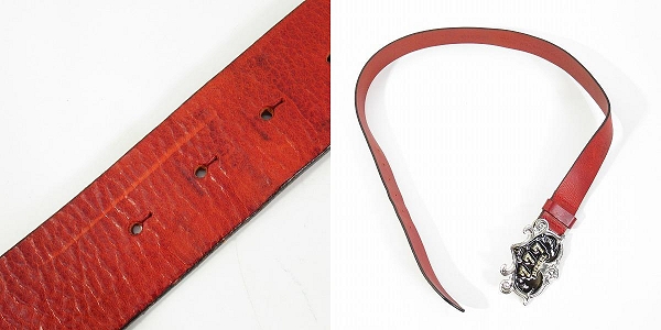 実際に弊社で買取させて頂いたDIESEL/ディーゼル 777 バックル レザーベルト 90/36の画像 9枚目