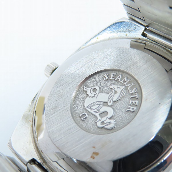 実際に弊社で買取させて頂いたOMEGA/オメガ 自動巻 SEAMASTER/シーマスター ブルー デイデイト アンティーク 14829の画像 3枚目
