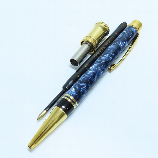 実際に弊社で買取させて頂いたPARKER/パーカー デュオフォールド マーブルブルー ボールペンの画像 1枚目