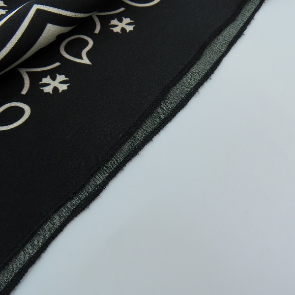 実際に弊社で買取させて頂いたCHROME HEARTS/クロムハーツ ペイズリー バンダナ スカーフの画像 5枚目