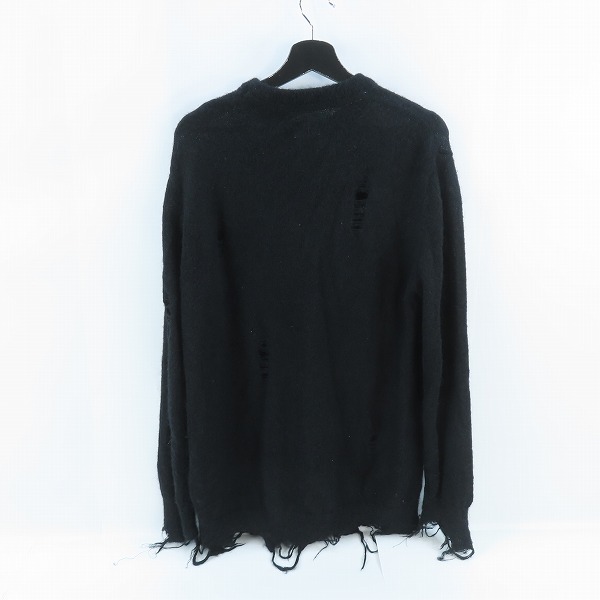 実際に弊社で買取させて頂いたNUMBER (N)INE/ナンバーナイン ウールキッドモヘヤダメージニット 811130003/3の画像 1枚目