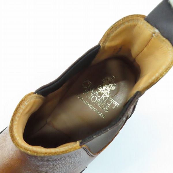 実際に弊社で買取させて頂いたCROCKETT&JONES/クロケット&ジョーンズ NEWBURY/ニューベリー サイドゴアブーツ ラスト335/5Eの画像 4枚目