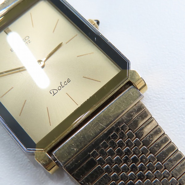 実際に弊社で買取させて頂いたSEIKO/セイコー Dolce/ドルチェ スクエア クォーツ/ウォッチ/腕時計 7730-5020【動作未確認】の画像 5枚目