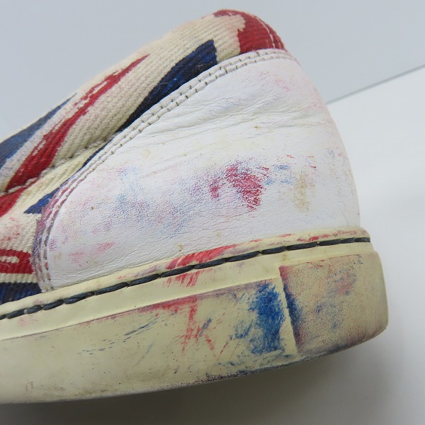 実際に弊社で買取させて頂いたJIMMY CHOO/ジミーチュウ ユニオンジャック柄 スリッポン/41の画像 7枚目