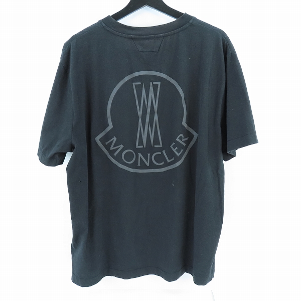 実際に弊社で買取させて頂いたMONCLER/モンクレール 23SS GENIUS SS T-SHIRT ジーニアス ワッペン 半袖Tシャツ ブラック I209R8C00001 M3568/XXLの画像 1枚目