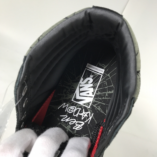 実際に弊社で買取させて頂いたVANS/バンズ Sk8-Hi Ben Kadow Spider Web/ハイカットスニーカー VN0A5FCC890/26の画像 4枚目