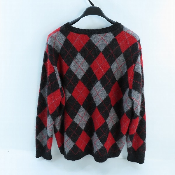 実際に弊社で買取させて頂いたRATS/ラッツ ARGYLE MOHAIR CREW NECK KNIT/アーガイル モヘヤ クルーネック ニット 23RN-1109/XXLの画像 1枚目