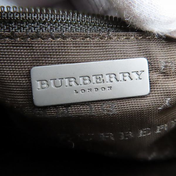 実際に弊社で買取させて頂いたBURBERRY/バーバリー ノバチェック キャンバス/レザー ミニボストン ハンドバッグの画像 4枚目