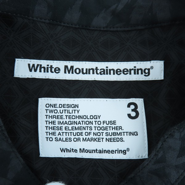 実際に弊社で買取させて頂いた【未使用】White Mountaineering/ホワイトマウンテニアリング ワークシャツ チャコール WM2373114/3の画像 2枚目