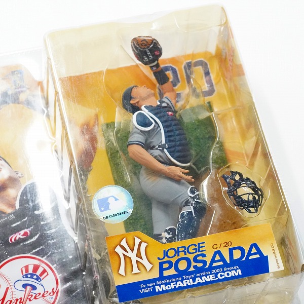 実際に弊社で買取させて頂いた【未開封】McFARLANE TOYS/マクファーレントイズ ニューヨーク・ヤンキース JORGE POSADA/ROGER CLEMENS フィギュア 2点セットの画像 2枚目