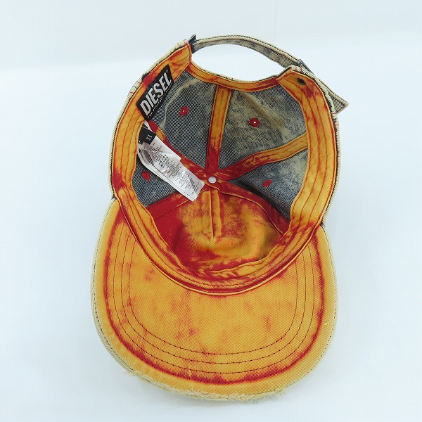 実際に弊社で買取させて頂いたDIESEL/ディーゼル ダメージ加工 デニム キャップ 0DGAV/2の画像 4枚目