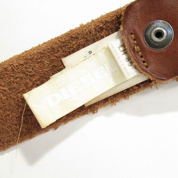 実際に弊社で買取させて頂いたDIESEL/ディーゼル ROYAL ROCK バックル レザーベルト 85の画像 3枚目