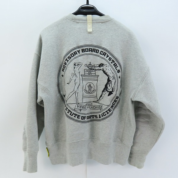 実際に弊社で買取させて頂いたMONCLER×Advisory Board Crystals/モンクレール×アドバイザリーボードクリスタルズ スウェット/トレーナー G209X0G00052/Mの画像 1枚目
