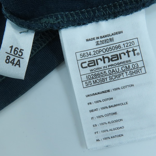 実際に弊社で買取させて頂いたcarhart/カーハート 半袖Tシャツ /XSの画像 3枚目