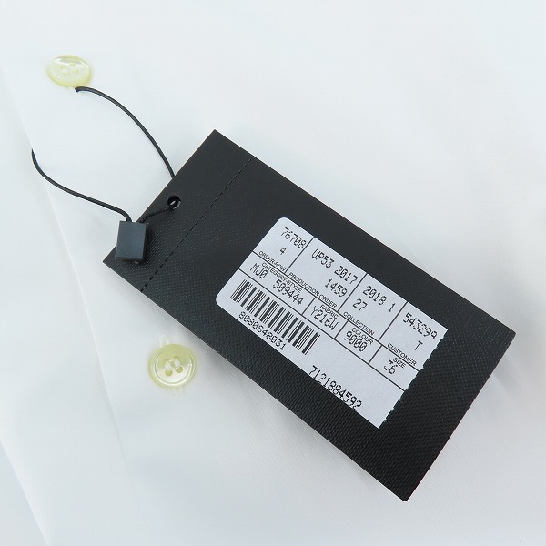 実際に弊社で買取させて頂いた【未使用/JPタグ】SAINT LAURENT/サンローラン 長袖シャツ 509444 Y216W/36の画像 6枚目