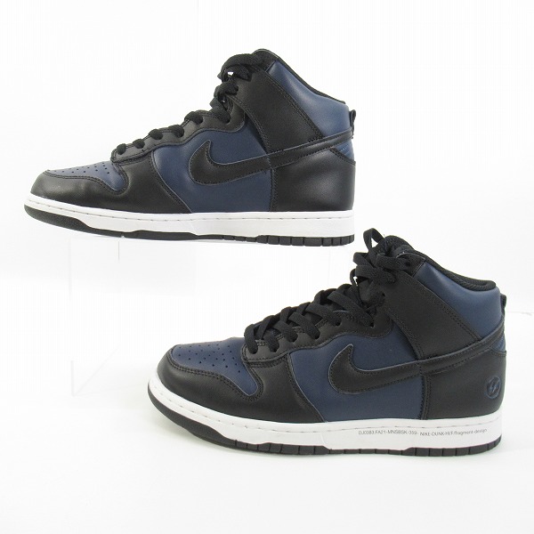 実際に弊社で買取させて頂いたNIKE×Fragment Designナイキ×フラグメントデザイン DUNK HI/F ダンクハイ DJ0383-400 27.5の画像 3枚目