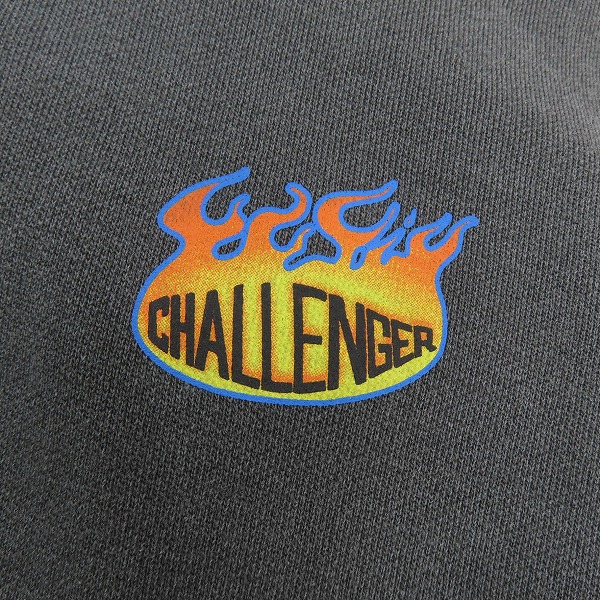 実際に弊社で買取させて頂いたCHALLENGER/チャレンジャー フレイムス プルオーバーパーカー Sの画像 4枚目