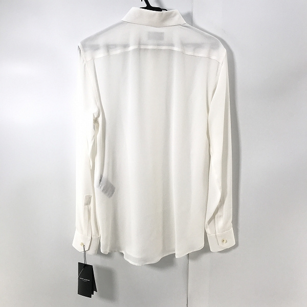 実際に弊社で買取させて頂いた(2)【未使用】SAINT LAURENT/サンローラン シルク100％ 長袖シャツ 510433 Y100W/F38の画像 1枚目