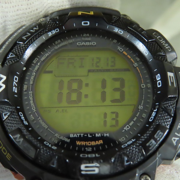 実際に弊社で買取させて頂いたCASIO/カシオ PATHFINDER/パスファインダー PAG-240 トリプルセンサーの画像 7枚目