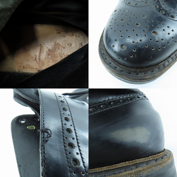 実際に弊社で買取させて頂いたPRADA/プラダ ウイングチップ ジップアップ レザーブーツ SG133/8の画像 8枚目