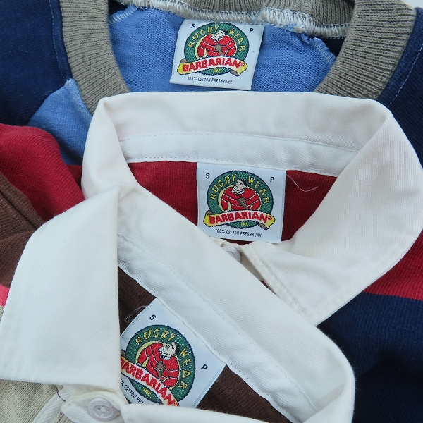 実際に弊社で買取させて頂いたBARBARIAN RUGBY WEAR/バーバリアン スウェット/ラガーシャツ /S 3点セットの画像 2枚目