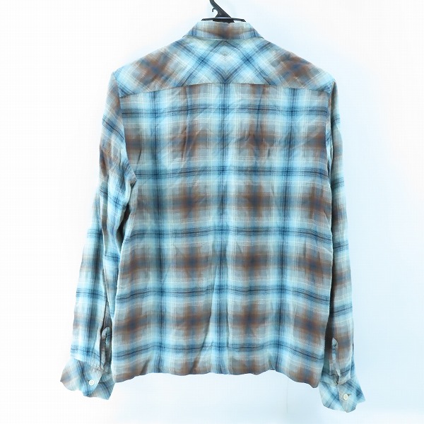 実際に弊社で買取させて頂いたNUMBER (N)INE/ナンバーナイン チェック柄 ネルシャツ 2の画像 1枚目