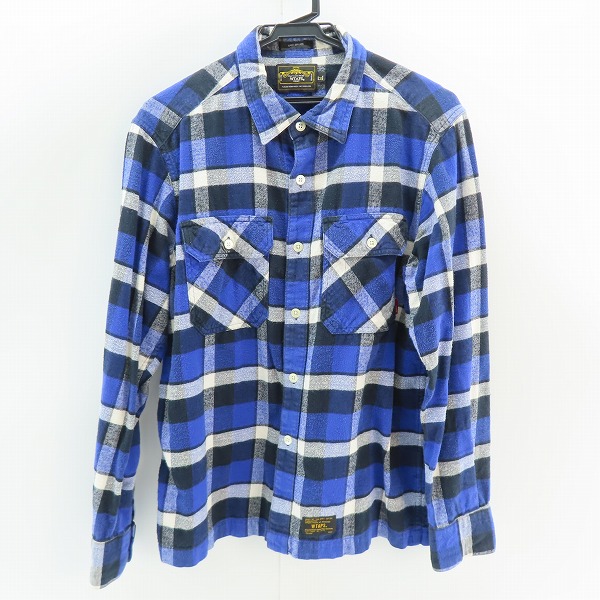 実際に弊社で買取させて頂いたWTAPS/ダブルタップス UNION L/S チェック ネルシャツ 141GWDT-SHM04/M