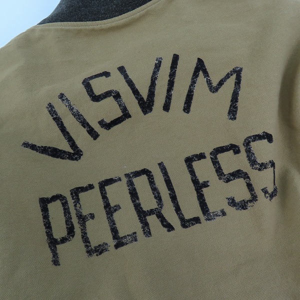 実際に弊社で買取させて頂いたVISVIM/ビズビム 20AW  VARSITY SB JKT ヴァーシティジャケット バックプリント 0120205013020 3の画像 6枚目