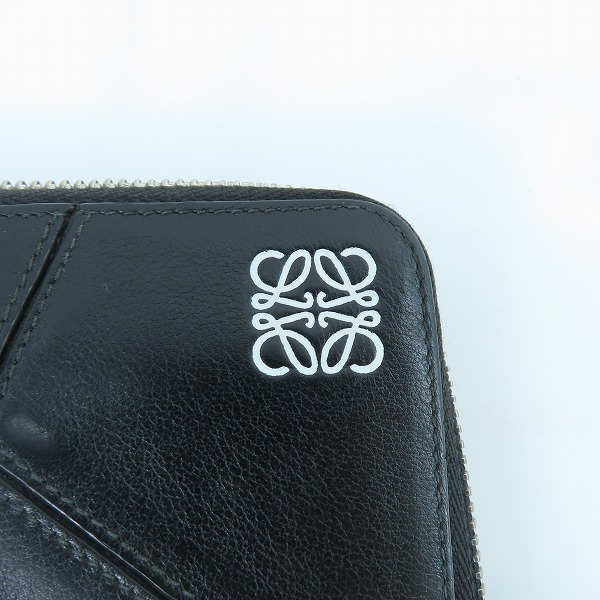 実際に弊社で買取させて頂いたLOEWE/ロエベ パズル アナグラムロゴ ラウンドジップ長財布の画像 4枚目