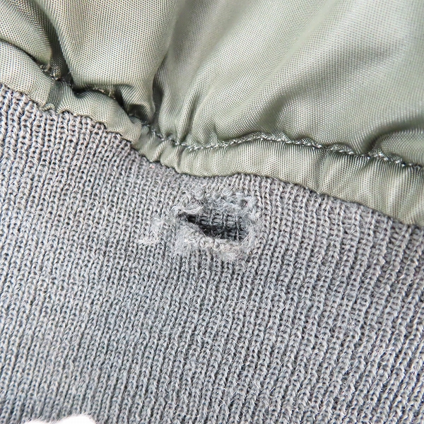 実際に弊社で買取させて頂いたALPHA/アルファ MIL-J-8279D CC刻印ジッパー ヴィンテージ/ビンテージ MA-1 フライトジャケット 1963年製/Mの画像 8枚目