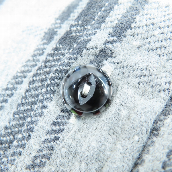 実際に弊社で買取させて頂いたSUGAR CANE/シュガーケーン チェック柄 ネルシャツ SC27117 グレー系 XLの画像 5枚目