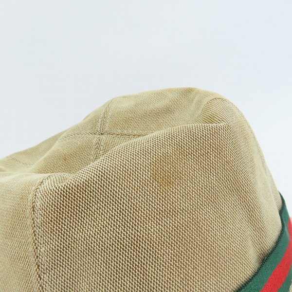 実際に弊社で買取させて頂いたGUCCI/グッチ シェリーライン ハット/帽子 Lの画像 7枚目