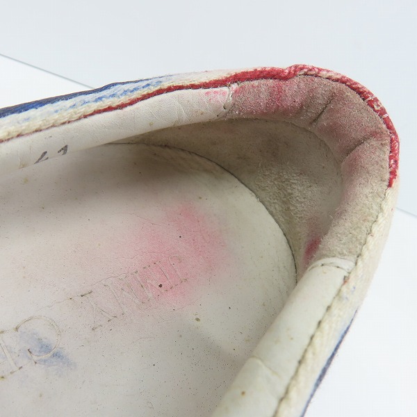 実際に弊社で買取させて頂いたJIMMY CHOO/ジミーチュウ ユニオンジャック柄 スリッポン/41の画像 6枚目