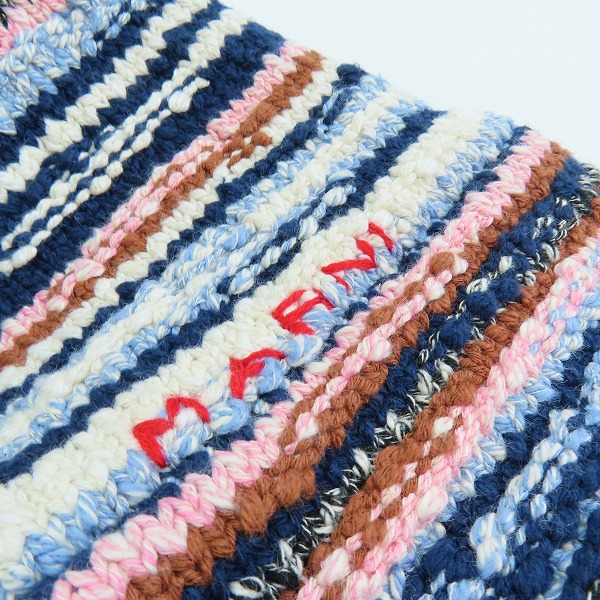 実際に弊社で買取させて頂いたMARNI/マルニ ミックスニット ハット/帽子 マルチカラー/Lの画像 9枚目