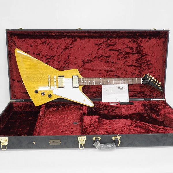 実際に弊社で買取させて頂いた★Momose/モモセ MEX・K-STD/NJ NA エクスプローラーType エレキギター ハードケース付