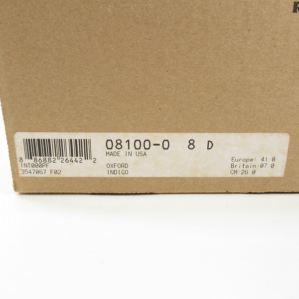 実際に弊社で買取させて頂いたRED WING/レッドウィング 旧羽タグ フォアマン レザーシューズ 8100/8Dの画像 9枚目