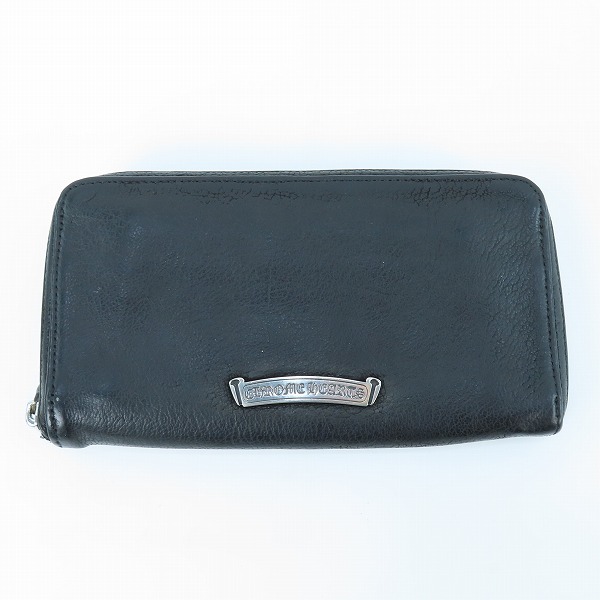 実際に弊社で買取させて頂いたCHROME HEARTS/クロムハーツ ゼロピラミッドスタッズ REC-F ジップロングウォレットの画像 1枚目