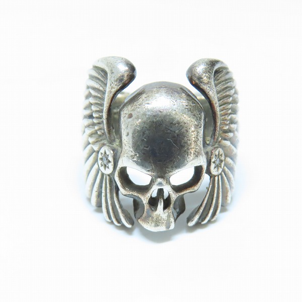 実際に弊社で買取させて頂いたLION HEART/ライオンハート ウイングスカルリング 12.5-15号の画像 1枚目