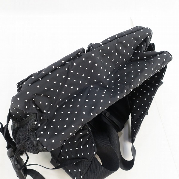 実際に弊社で買取させて頂いたHEAD PORTER/ヘッドポーター WAIST BAG ウエストバッグ 鞄 ドット ブラックの画像 2枚目